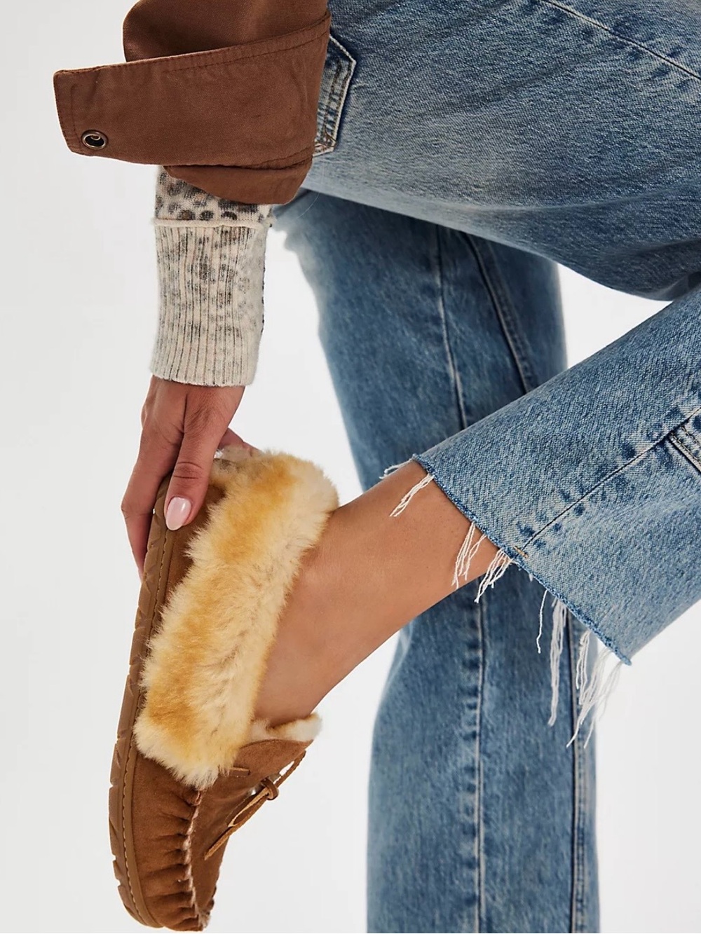Free People L.L.Bean Wicked Good Moccasins Size 8